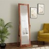 Full-length mirror and dressing table